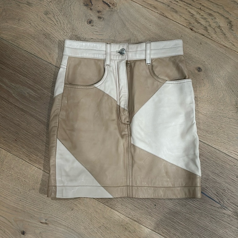 Iro Lamb Leather Mini Skirt